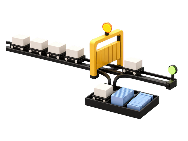 Workflow rail diverting an exception through an approval gate into an organized human handoff tray