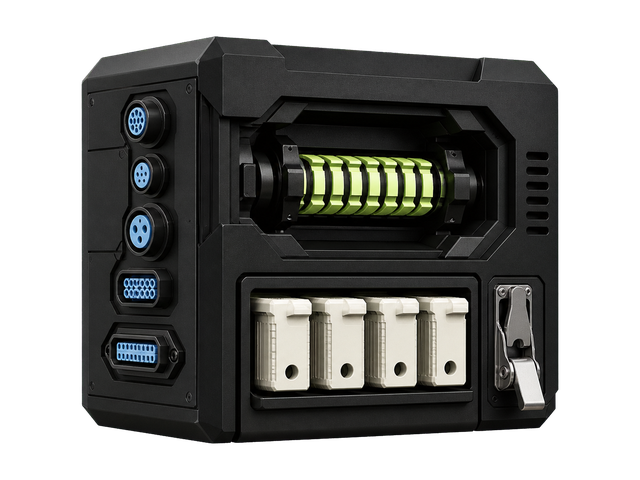 Private managed runtime with custom connectors, a health mechanism, and removable event-ledger cartridges
