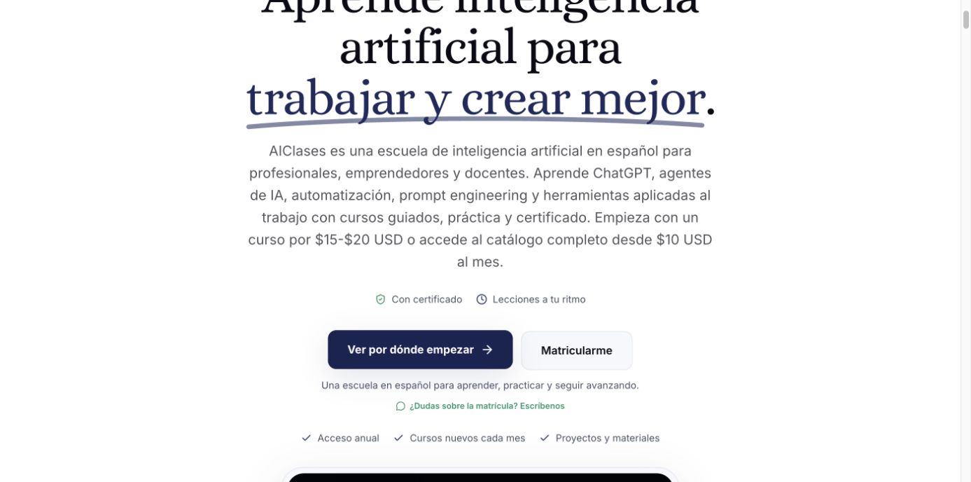 AIClases — Vista previa en video