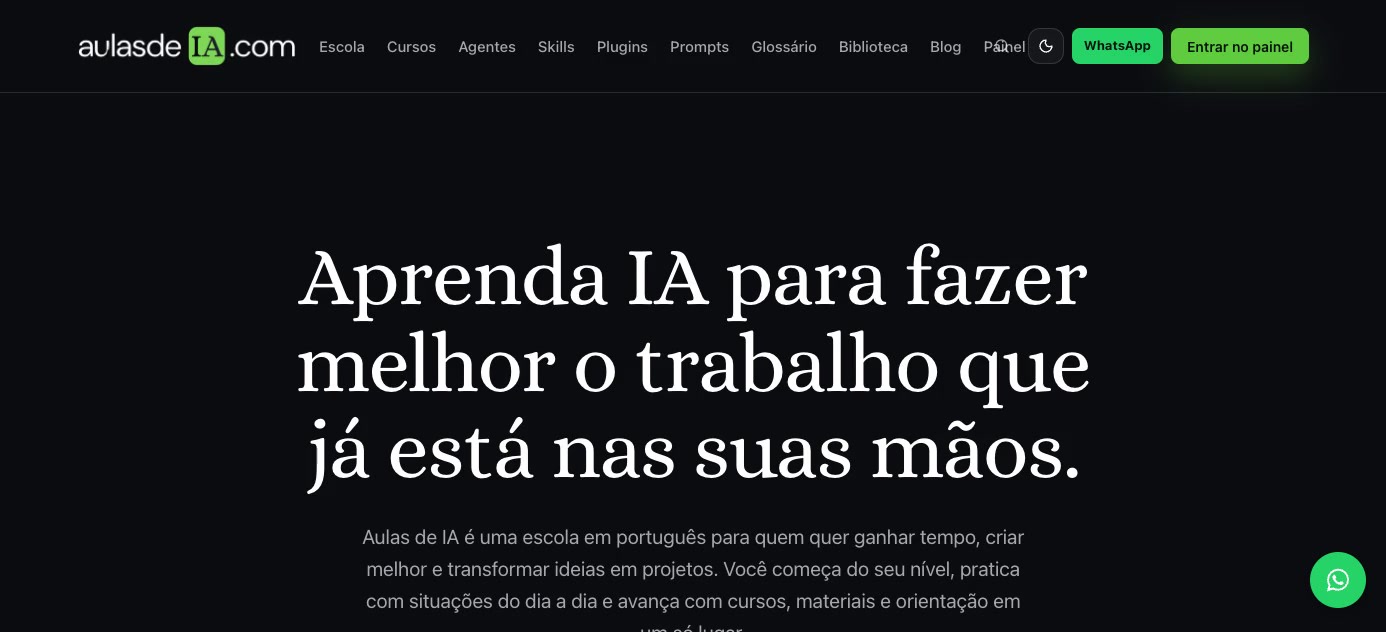 Aulas de IA — Vista previa en video
