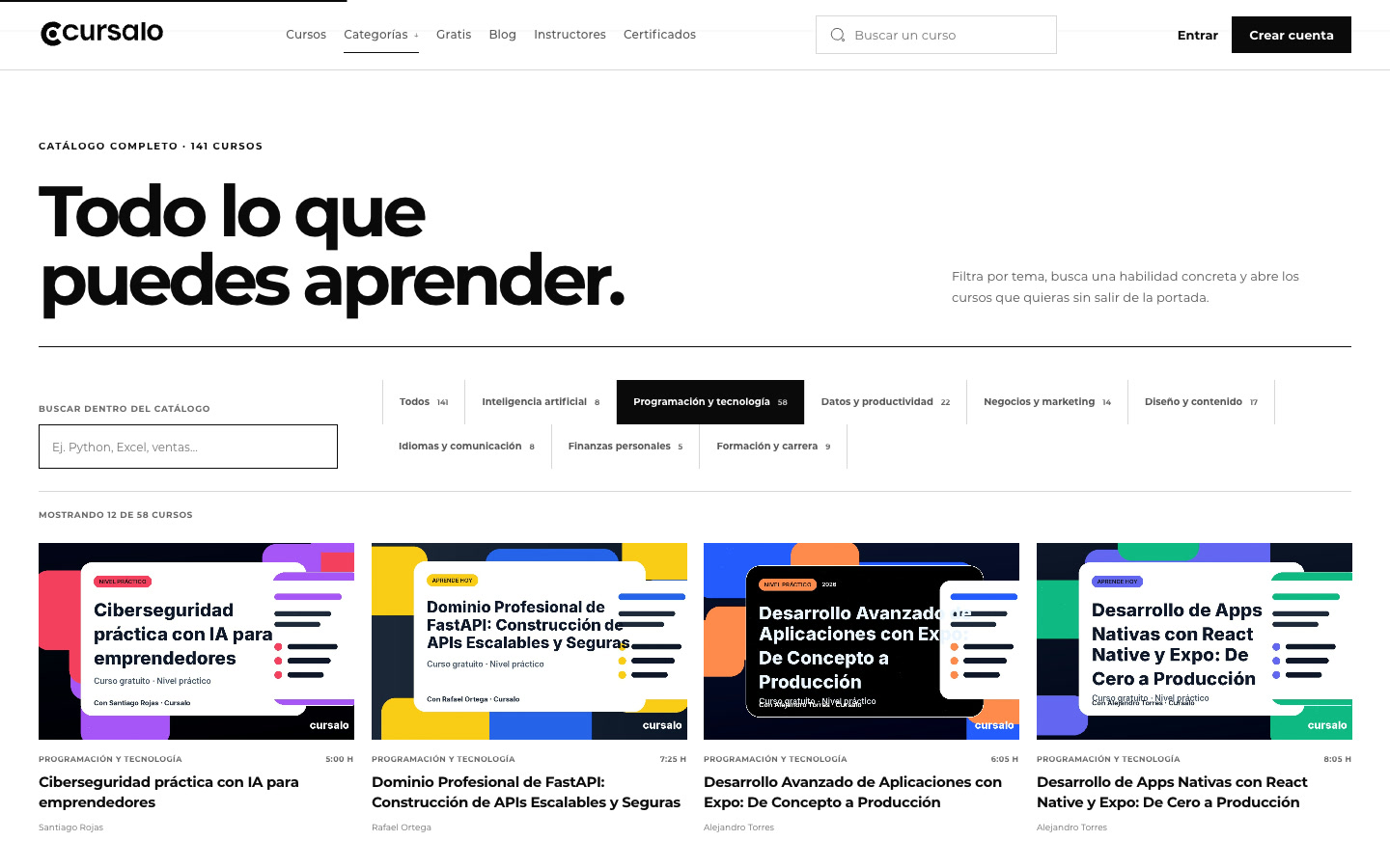 Cursalo — Vista previa en video
