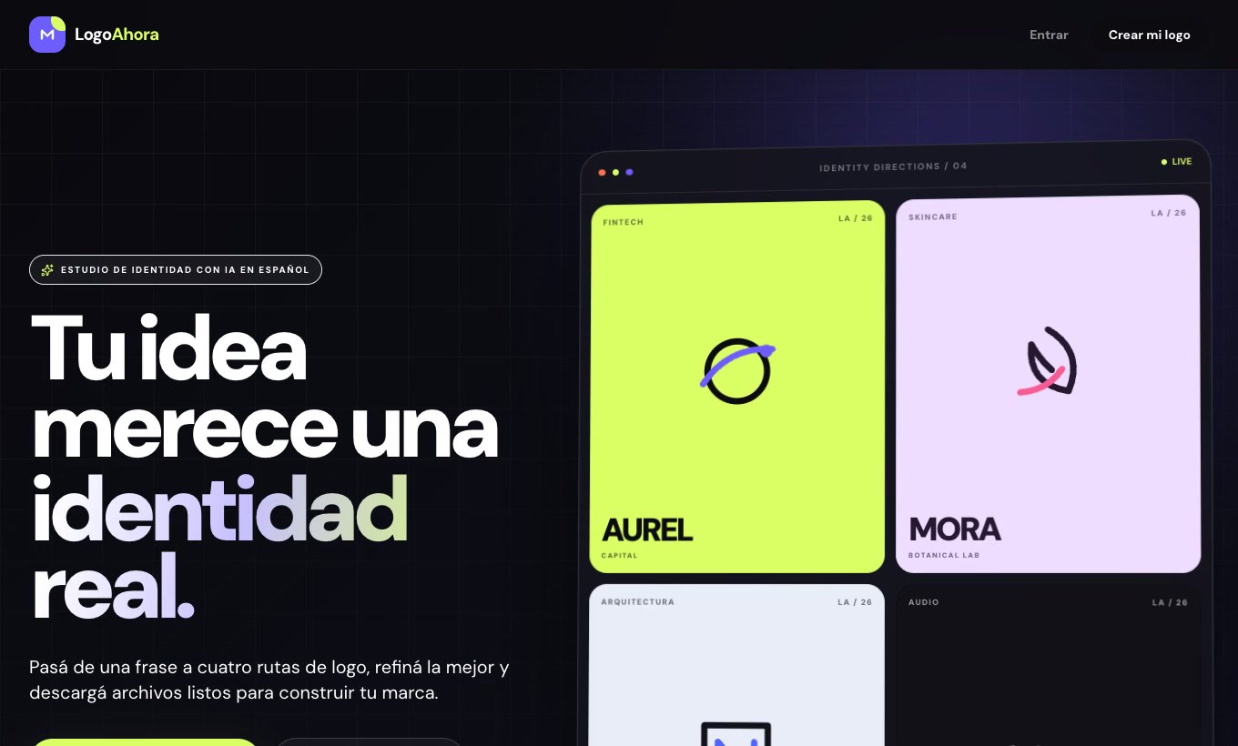 LogoAhora product interface