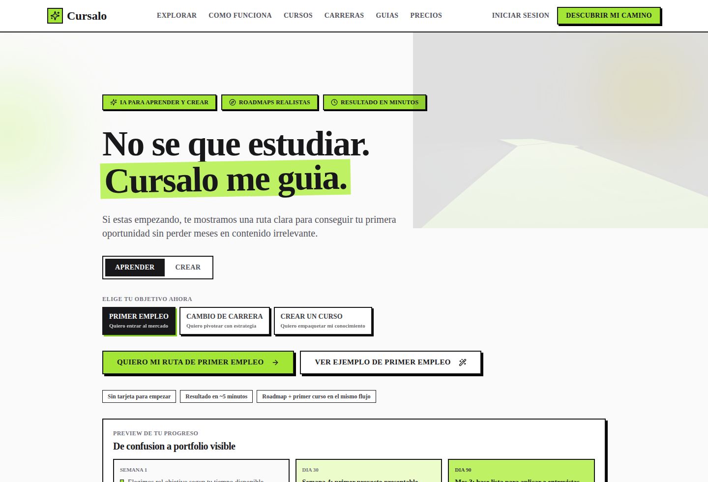 Cursalo primary visual