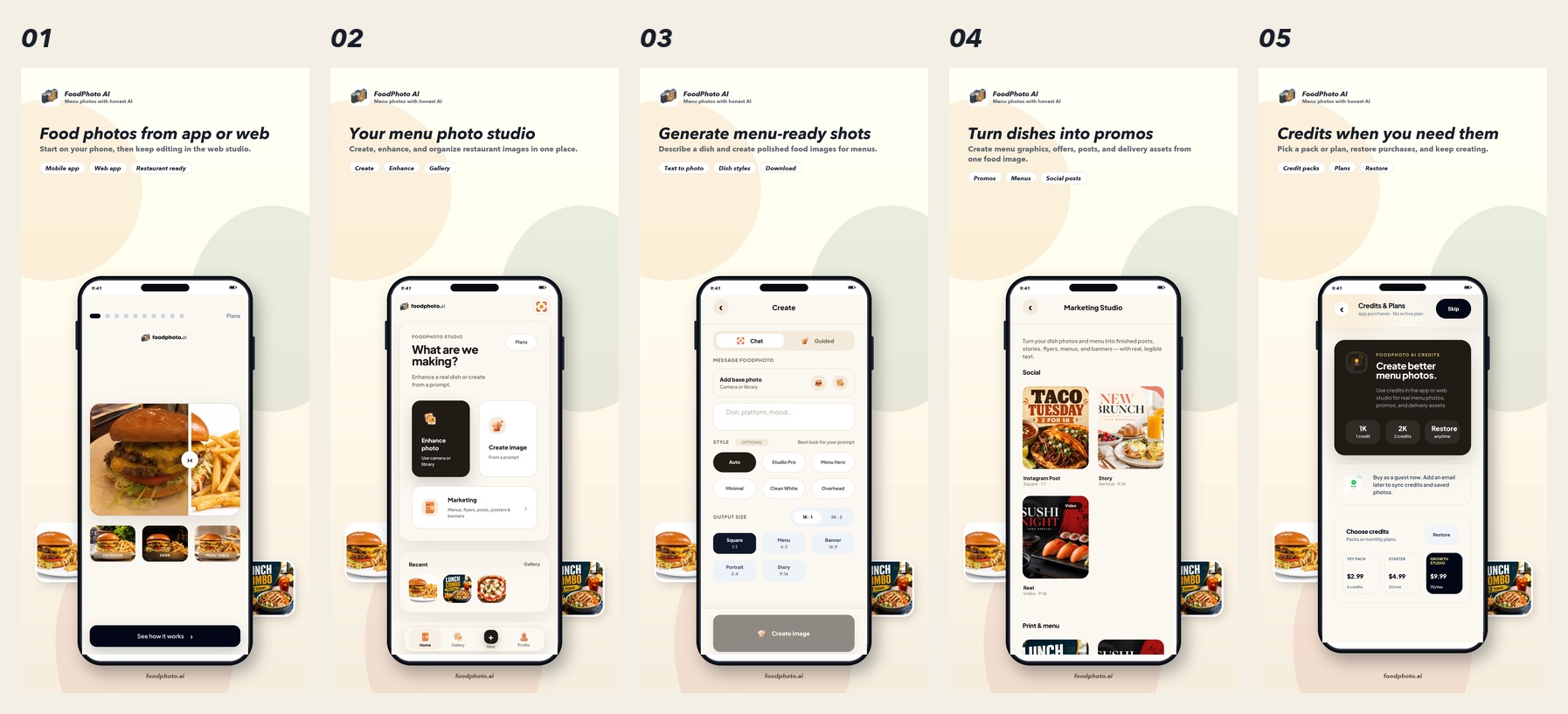 FoodPhoto AI mobile screenshot