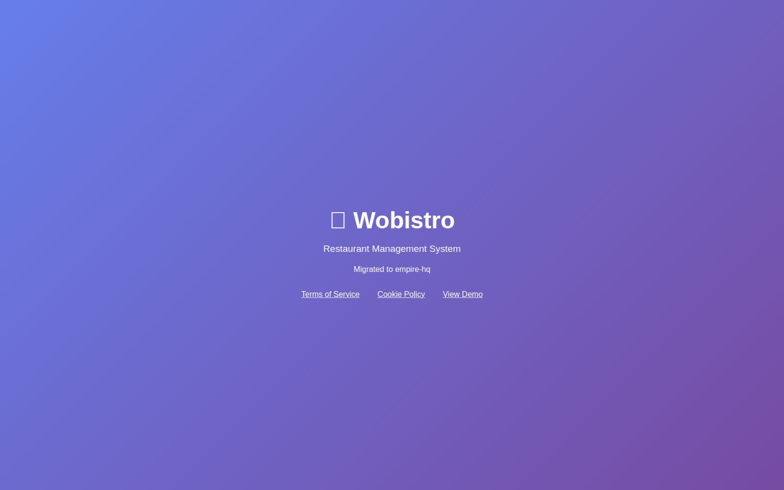 Wobistro Portfolio cover